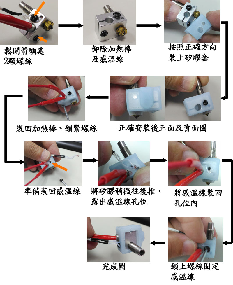 安裝3D列印機矽膠保溫套